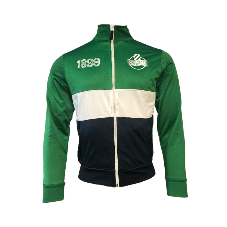 Freizeitanzug Rapid Wien Retro im Siebtransferdruck